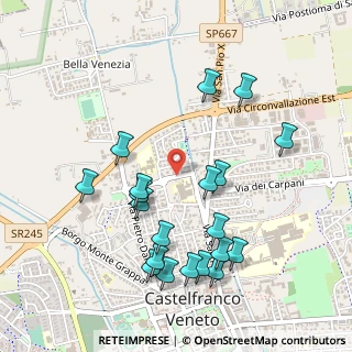 Mappa Via Leonardo Da Vinci, 31030 Castelfranco Veneto TV, Italia (0.526)