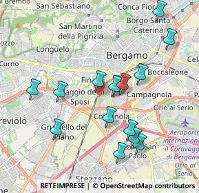 Mappa Parco Bergamo Ovest, 24127 Bergamo BG, Italia (1.884)