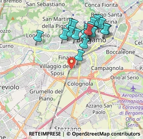 Mappa Parco Bergamo Ovest, 24127 Bergamo BG, Italia (1.829)