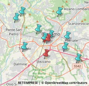 Mappa Parco Bergamo Ovest, 24127 Bergamo BG, Italia (3.5025)