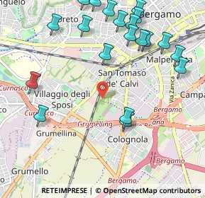 Mappa Parco Bergamo Ovest, 24127 Bergamo BG, Italia (1.278)