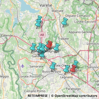 Mappa Via Palermo, 21050 Cairate VA, Italia (6.26933)
