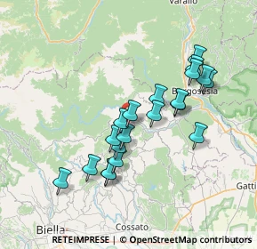 Mappa Frazione Gila, 13833 Portula BI, Italia (6.481)
