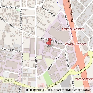 Mappa Via Sabbionette, 4, 20843 Verano Brianza, Monza e Brianza (Lombardia)