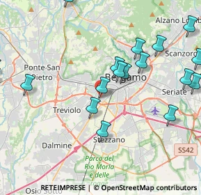 Mappa Via Francesco Azzanelli, 24127 Bergamo BG, Italia (5.06263)