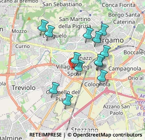 Mappa Via Francesco Azzanelli, 24127 Bergamo BG, Italia (1.57308)