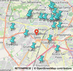 Mappa Via Francesco Azzanelli, 24127 Bergamo BG, Italia (2.2955)