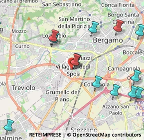 Mappa Via Francesco Azzanelli, 24127 Bergamo BG, Italia (2.64714)