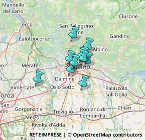 Mappa Via Francesco Azzanelli, 24127 Bergamo BG, Italia (6.56818)