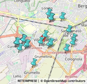Mappa Via Francesco Azzanelli, 24127 Bergamo BG, Italia (0.9295)