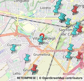 Mappa Via Francesco Azzanelli, 24127 Bergamo BG, Italia (1.4385)