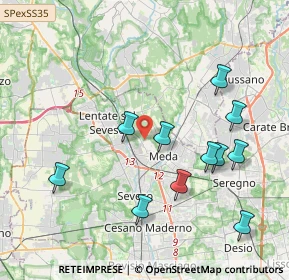 Mappa Via Cesare Beccaria, 20821 Meda MB, Italia (4.13273)