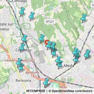 Mappa Via Cesare Beccaria, 20821 Meda MB, Italia (1.2135)