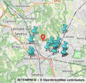 Mappa Via Cesare Beccaria, 20821 Meda MB, Italia (1.56733)
