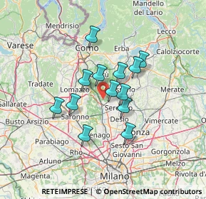 Mappa Via Cesare Beccaria, 20821 Meda MB, Italia (9.99308)