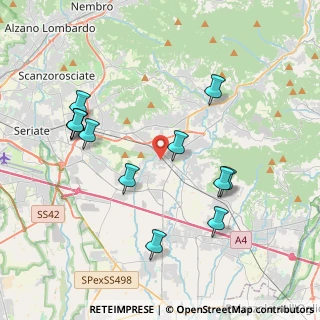 Mappa Via Giosuè Carducci, 24060 Montello BG, Italia (4.07167)