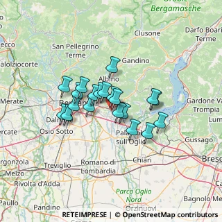 Mappa Via Giosuè Carducci, 24060 Montello BG, Italia (9.525)