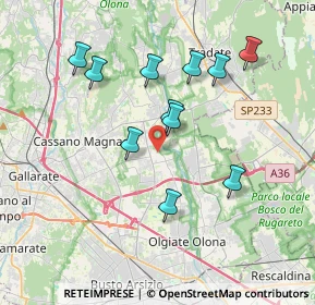 Mappa Via Pompeo Saibene, 21054 Fagnano Olona VA, Italia (3.45364)