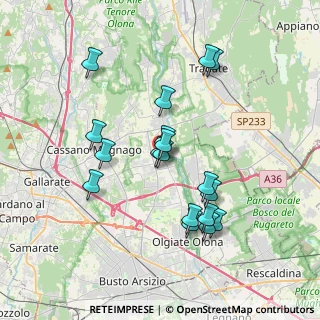 Mappa Via Pompeo Saibene, 21054 Fagnano Olona VA, Italia (3.38667)