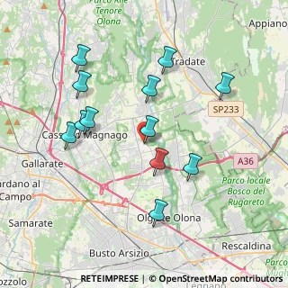 Mappa Via Pompeo Saibene, 21054 Fagnano Olona VA, Italia (3.75583)