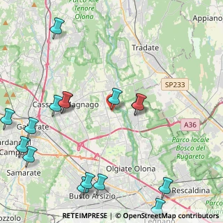 Mappa Via Pompeo Saibene, 21054 Fagnano Olona VA, Italia (5.69313)
