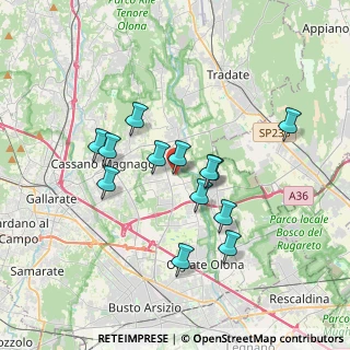 Mappa Via Pompeo Saibene, 21054 Fagnano Olona VA, Italia (3.07385)