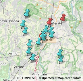 Mappa Via Roma, 23871 Lomagna LC, Italia (3.22222)