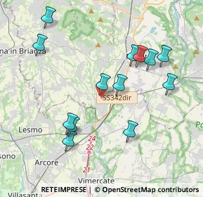 Mappa Via Roma, 23871 Lomagna LC, Italia (3.95692)
