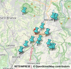 Mappa Via Roma, 23871 Lomagna LC, Italia (3.57765)
