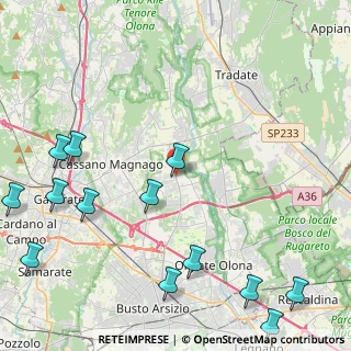 Mappa Via Monte Rosa, 21054 Fagnano Olona VA, Italia (6.08846)