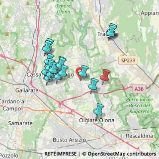 Mappa Via Monte Rosa, 21054 Fagnano Olona VA, Italia (3.4095)