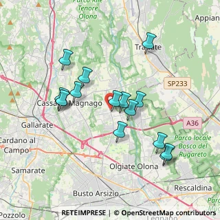 Mappa Via Monte Rosa, 21054 Fagnano Olona VA, Italia (3.45)