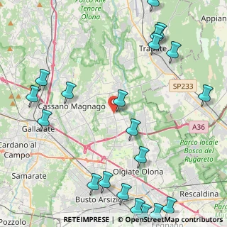 Mappa Via Monte Rosa, 21054 Fagnano Olona VA, Italia (6.0375)