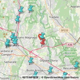 Mappa Via Monte Rosa, 21054 Fagnano Olona VA, Italia (6.57125)