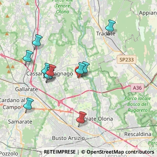 Mappa Via Monte Rosa, 21054 Fagnano Olona VA, Italia (3.99364)
