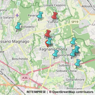 Mappa Via Monte Rosa, 21054 Fagnano Olona VA, Italia (2.08)