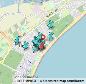 Mappa Via Arco del Maestrale, 33054 Lignano Sabbiadoro UD, Italia (0.5355)