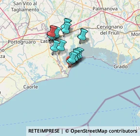 Mappa Via Arco del Maestrale, 33054 Lignano Sabbiadoro UD, Italia (9.723)