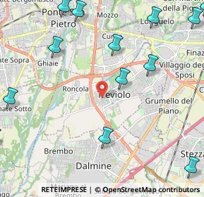 Mappa Piazza della Conciliazione, 24048 Treviolo BG, Italia (3.16643)