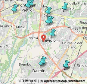 Mappa Piazza della Conciliazione, 24048 Treviolo BG, Italia (2.55538)