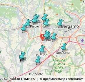 Mappa Piazza della Conciliazione, 24048 Treviolo BG, Italia (3.39938)