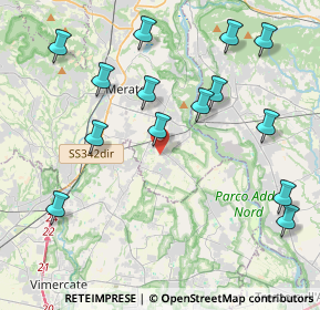 Mappa Via Giacomo Leopardi, 23878 Verderio LC, Italia (4.61714)