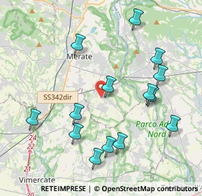 Mappa Via Giacomo Leopardi, 23878 Verderio LC, Italia (4.26786)