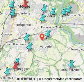 Mappa Via Giacomo Leopardi, 23878 Verderio LC, Italia (2.87813)