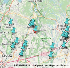 Mappa Via Giacomo Leopardi, 23878 Verderio LC, Italia (10.0735)