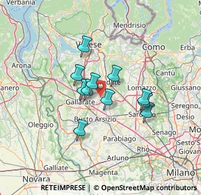 Mappa Via Giuseppe Verdi, 21054 Fagnano Olona VA, Italia (9.38)