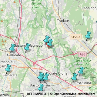 Mappa Via Giuseppe Verdi, 21054 Fagnano Olona VA, Italia (6.00923)