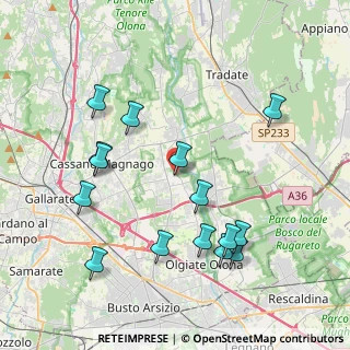 Mappa Via Giuseppe Verdi, 21054 Fagnano Olona VA, Italia (4.246)