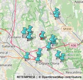 Mappa Via Giuseppe Verdi, 21054 Fagnano Olona VA, Italia (3.32688)