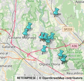 Mappa Via Giuseppe Verdi, 21054 Fagnano Olona VA, Italia (3.05273)